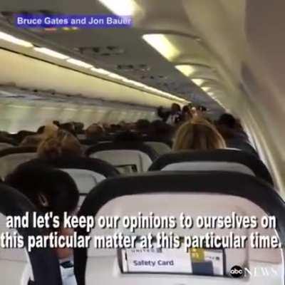 Pilot shuts down political argument