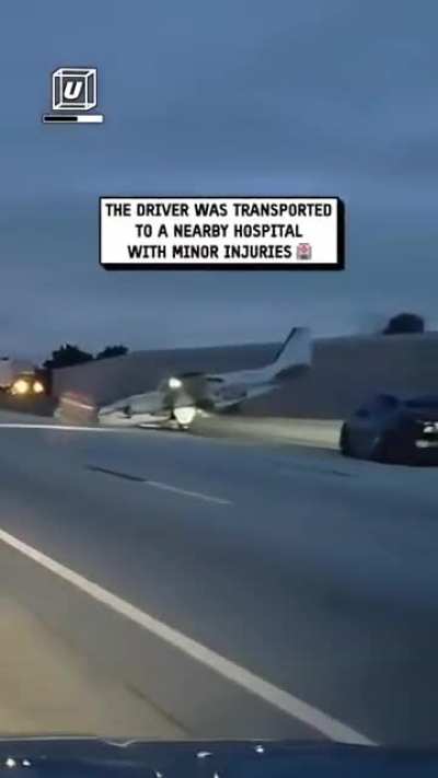 Just a normal commute when a plane decides to join the traffic