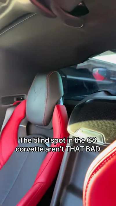 That’s crazy a whole dodge charger hides in the blind spot