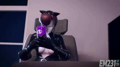 Sombra x Dva bad kitty (EM231)[overwatch]