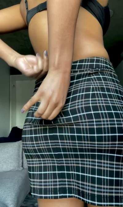 Panties don’t belong under skirts