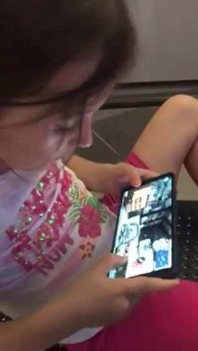 This is how i imagine my teammates in ranked 😂😂 BTW , this is my 5 year old daughter wrecking the bots.