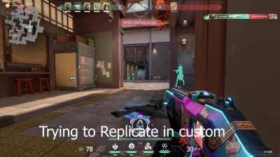 I discovered a crazy new 1 way wall bang on spilt.