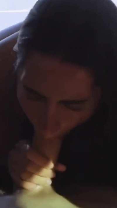 Unexpected cum - she’s a great sport about it!