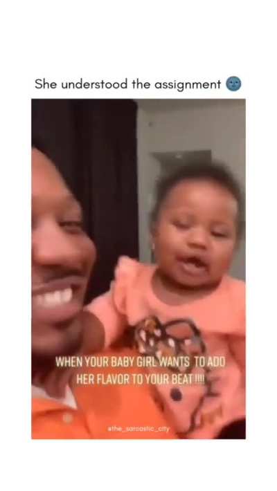 Baby feels the groove