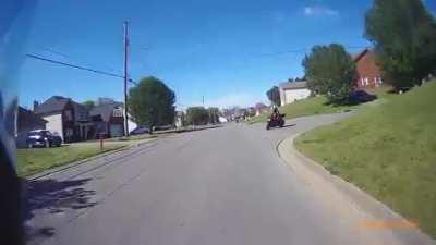 How two untrained riders greet each other