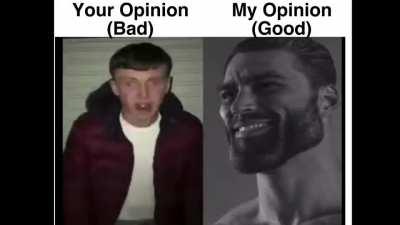 Your Opinion Vs My Opinion