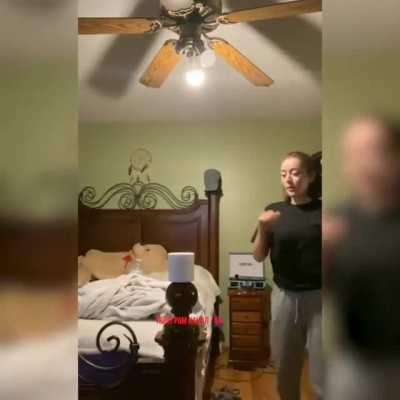 Paper Roll Challenge With Feet