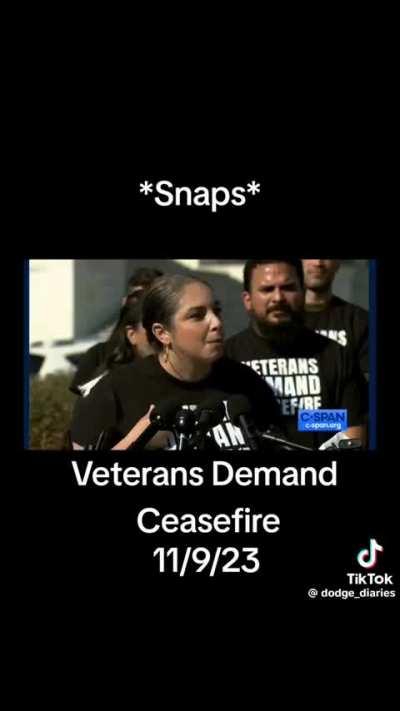 Powerful words by US Veteran for Genocide Joe 