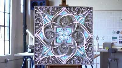 this flashy psychedelic art work