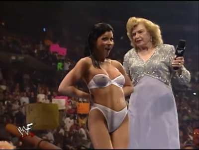 Miss Kitty/The Kat Removing Her Bra and Flashing Her Breasts at 