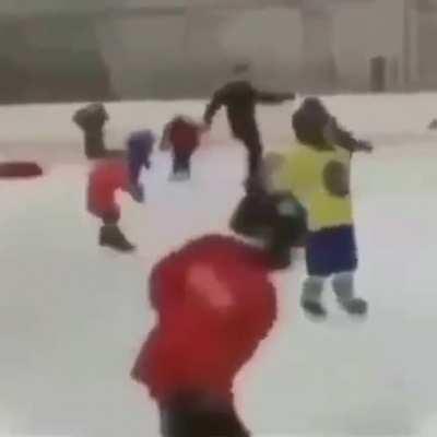 Just practicing a good sport