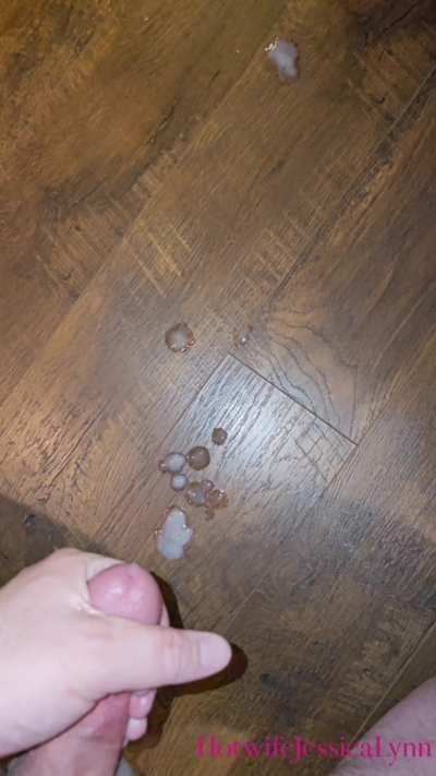 Hubby came all over the floor watching my pussy taken by a big black bull