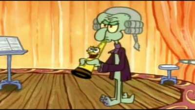 I don't rember this happening in squarepants