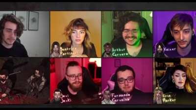 Calango ensinando coisas novas para o Luba no meio do RPG