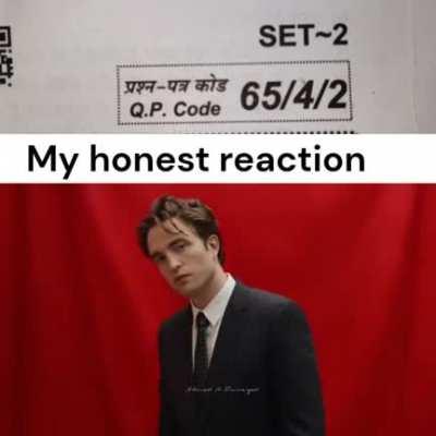 Now tell your honest reaction with QP code...