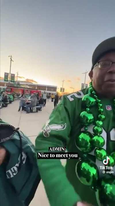 Adorable couple getting free sideline passes