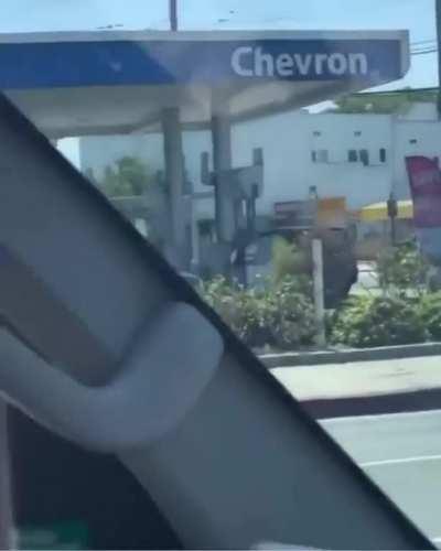 When you crash into a Ballas car in GTA