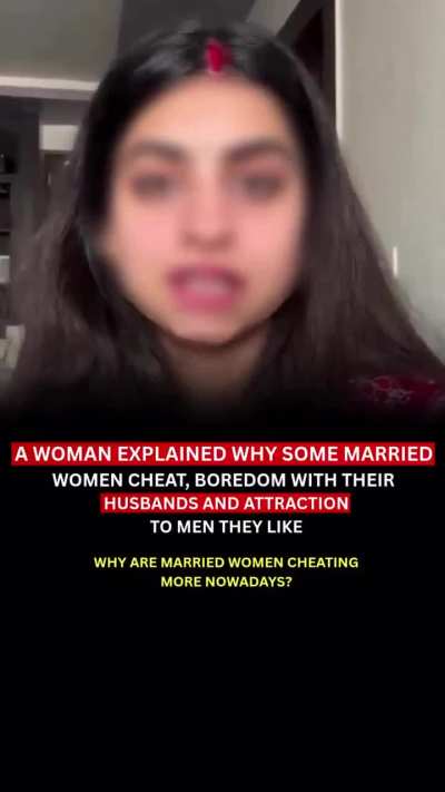Women are now Justifying their extra marital affairs. Marry the wallet, cheat for the thrill, new level of Feminism unlocked 🤡