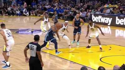 [Highlight] Desmond Bane celebrates not knowing he was called for an offensive foul