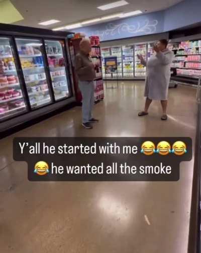 Auntie Pat in a house coat