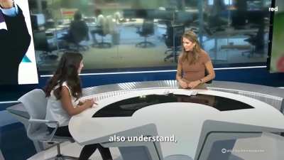 Israeli journalist Antonia Yamin just casually makes an unhinged, racist threat to all Arabs in Germany on TV. “Every dog gets their own,” she says, addressing any possible Arab viewers