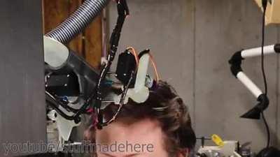 Engineer Builds Barber Robot That Gives Quarantine Haircuts