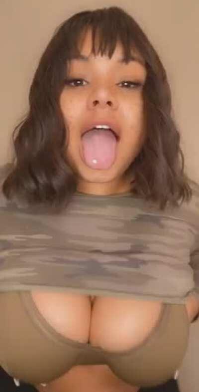 I’ll be your good girl as long as you play with my tits and give me all your cum, deal? 🥺