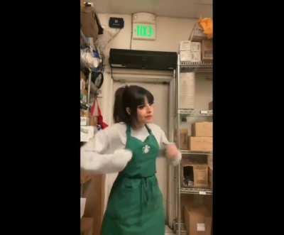 Saw some weird starbucks girl video on instagram and enhanced it