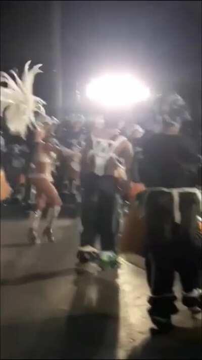 The dog won the dance battle