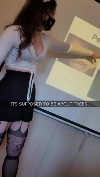 trusting your weeb lab partner with the presentation portion and they do this