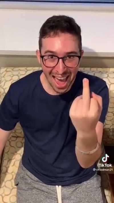 What a great attitude and win for this guy!