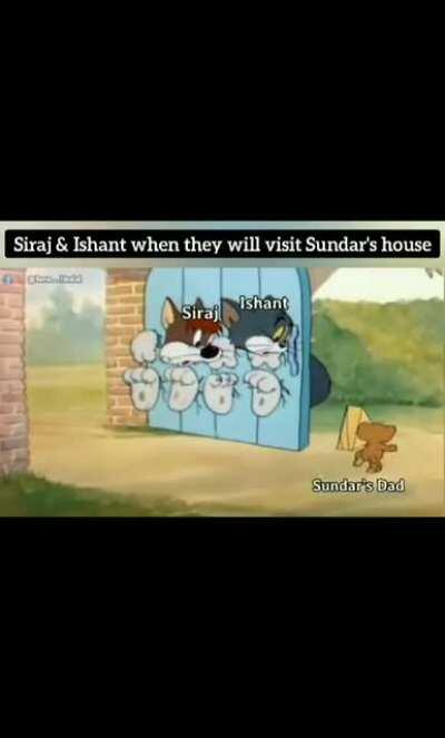 Ishant & Siraj when they'll visit Washington Sundar's home !! (Not OC)