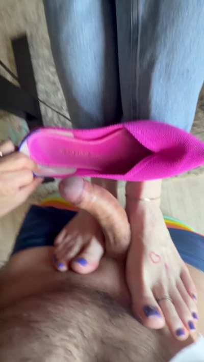 My feet are free use anytime I work from home...