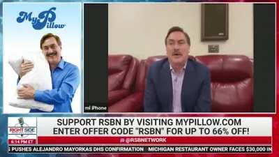 My Pillow guy freaks out after finding out Bed Bath & Beyond discontinued his pillows. He's so mad he can't form a coherent sentence.