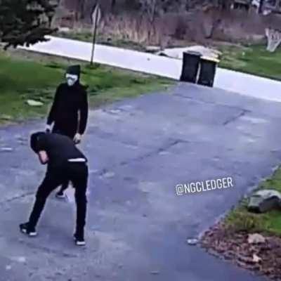 Man is attacked and is left pleading for his life