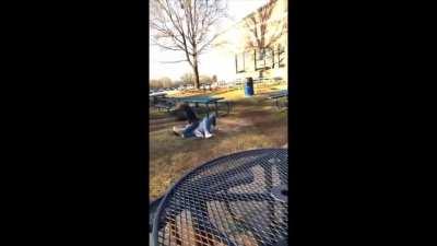 Quick beatdown - One sided girlfight