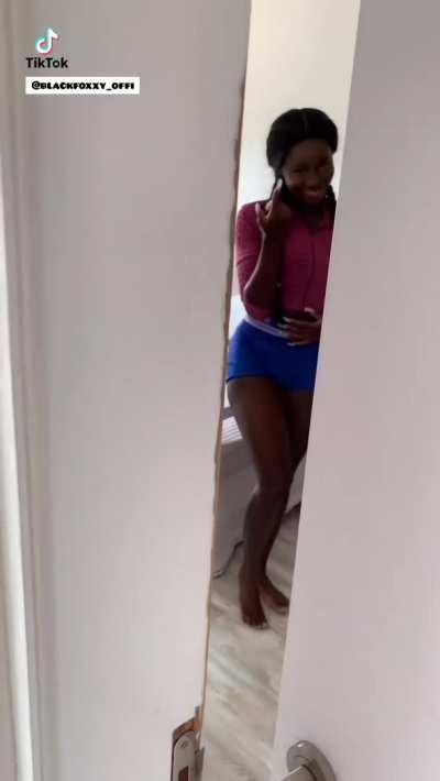 Caught exercising by stepbrother