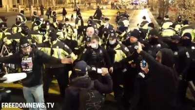 Racist Karen tries to punch black woman in the face. Black woman punches her instead. What makes the whole thing even better: Karen's daughter turned her in to the police for participating in the Capitol attack.