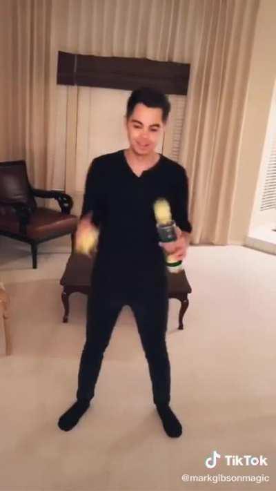 Not only did he nail the trick, but it was on beat too