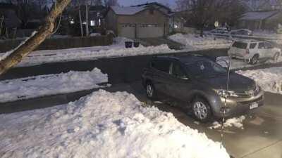 A different time lapse of last week's big snow - 2 days accumulation + 5 days melt
