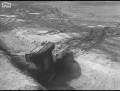 The Churchill tank was designed as an infantry support tank to overcome obstacles, slopes and trenches...well...nobody is perfect.