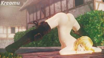 Linkle shaking her booty (Kreamu) [The Legend of Zelda]