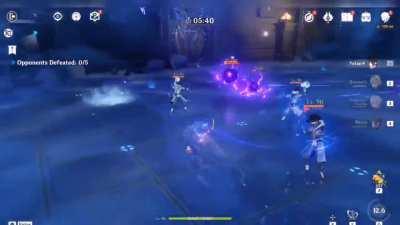 Yelan hold skill via genshin arab