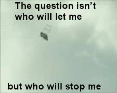 God himself quivers before me