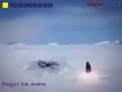 rocket penguin attacks innocent player