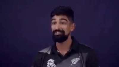 Ish Sodhi doing Punjabi commentary
