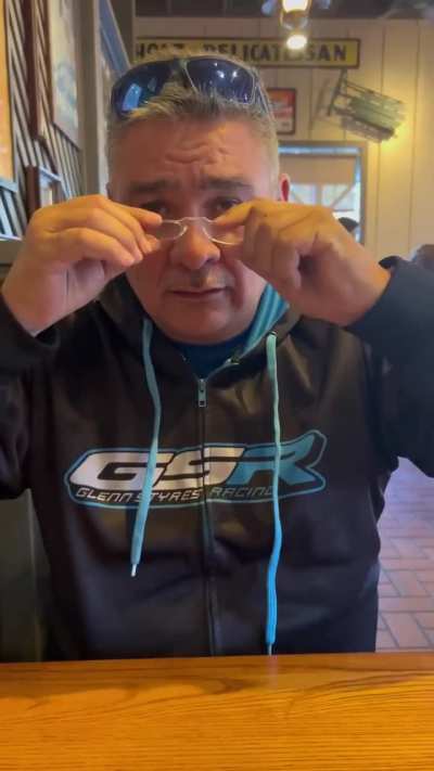 Dad waited all day for this moment