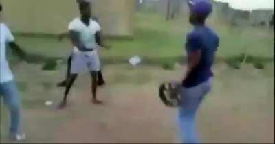 Throwing metal on a friend - done!