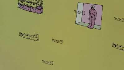 Making a 7/8 groove with obscure YouTube recordings, cassette Rhodes, and crushed piano that scores tightly to visuals. Audio breakdown in comments.